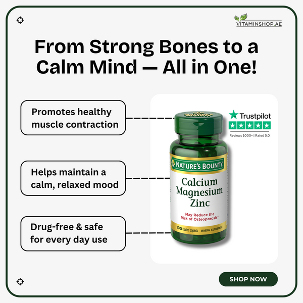 Nature's Bounty Calcium Magnesium Zinc - 100 Caplets