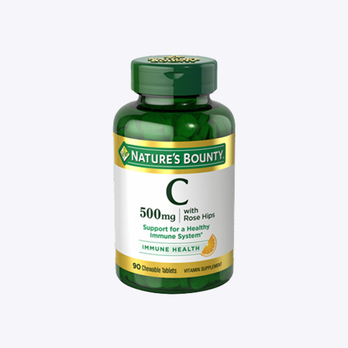 Nature's Bounty C-500mg with Rose Hips - 90  Chewable Tablets
