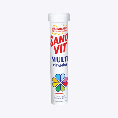 Sano Vit Multivitamins  Trop Fruit Flavour - 20 Effervescent Tablets